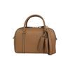 Logo Zipper Closure Leather Shoulder Crossbody Handbag Small Women Handbags Camel 141955-221