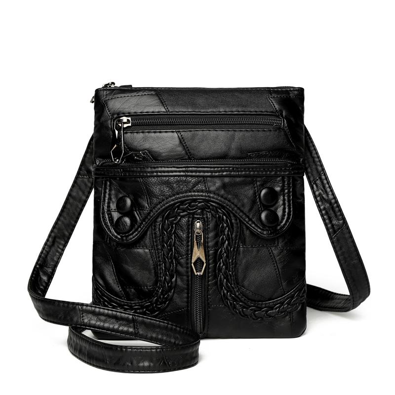 Women's Soft Leather Coin Purse Crossbody Bag
