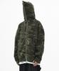 Takeasy Giant Fit Solid Zip-Up Hoodie (Camo Khaki)