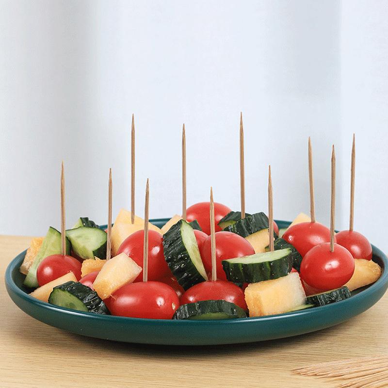 1000pcs/pack Disposable Bamboo Toothpicks - Portable and Hygienic for Home and Events