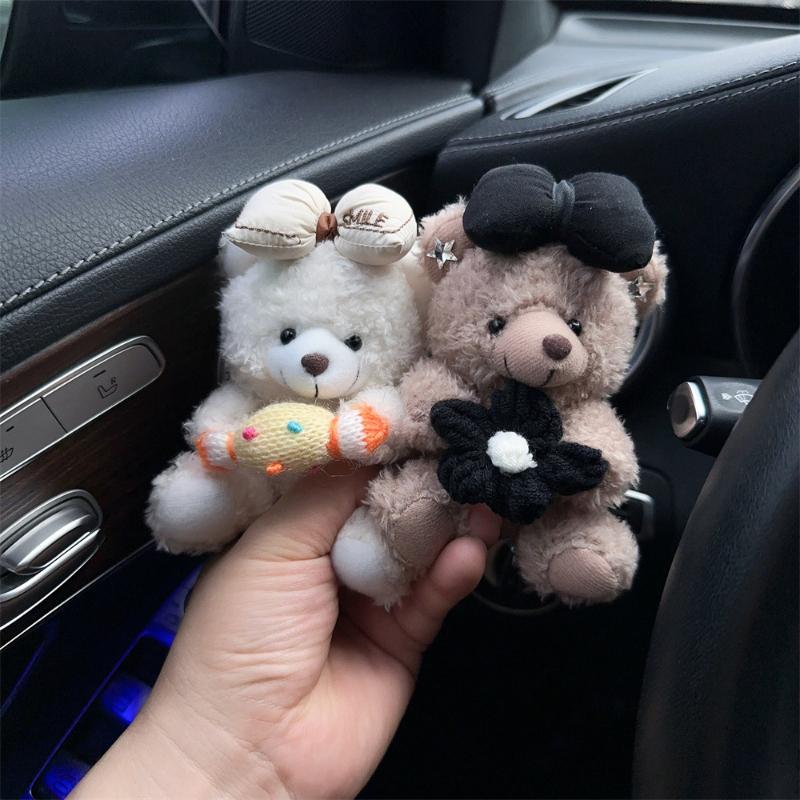 Car Interior Decoration Ornaments Cute Car Mounted Gear Guard Decoration Cartoon Panda Doll Turn Signal Wiper Decoration