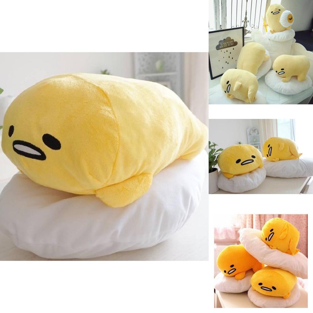 Adorable Large Gudetama Plush Pillow Soft Cuddle Cushion With Premium Pp Cotton Filling