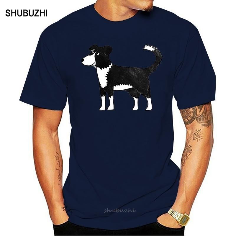 Men Short sleeve tshirt Border Collie Cartoon Dog Art   Collie   T Shirt Women tshirt S