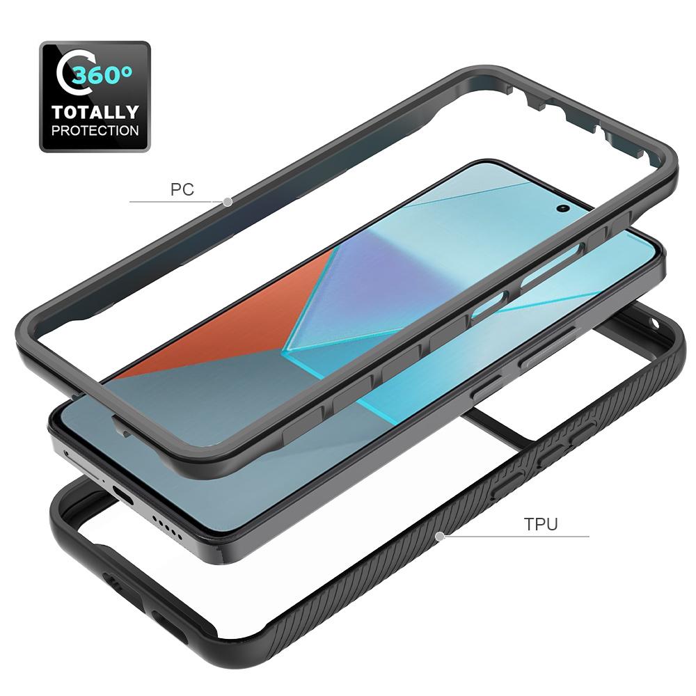 Luxusní nárazuvzdorný kryt 2v1 pro Poco X6 5G 2024 Křišťálový kryt Tvrdý zadní kryt Capa Funda Xiaomi Mi Poco C65 Pouzdro Telefon PocoX6 X 6 C 65 Nárazník Etui