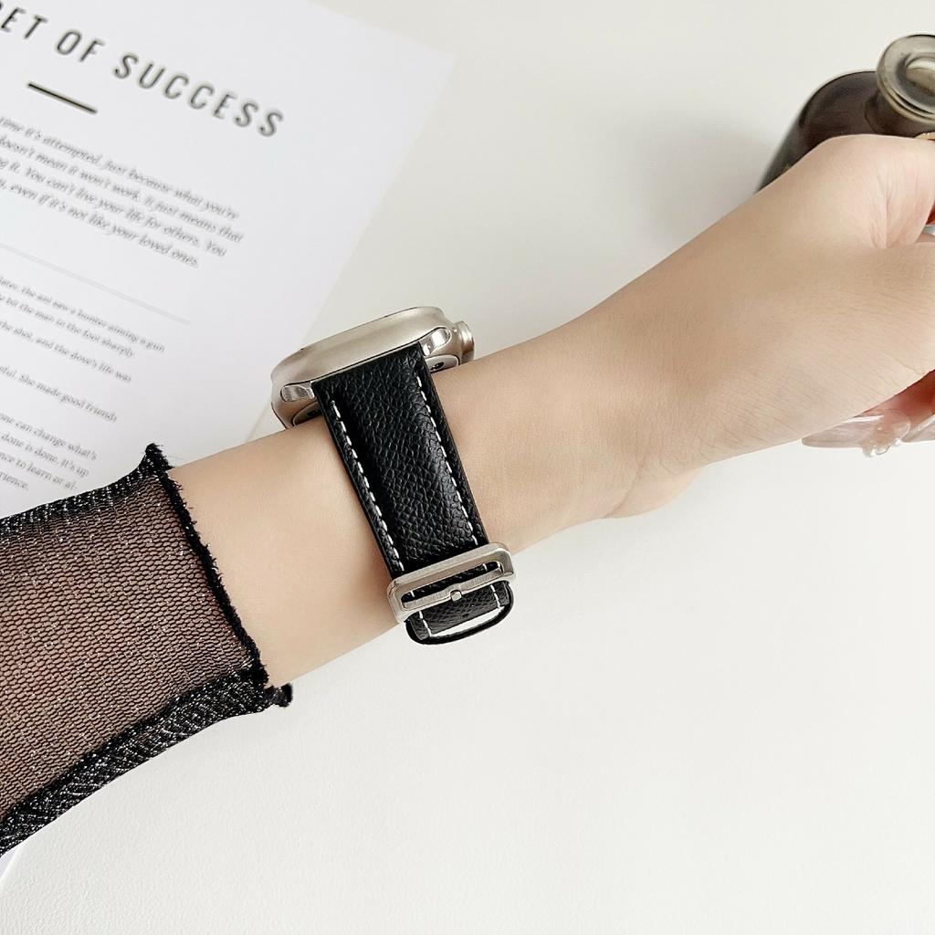 Palm Pattern Leather Watch Bands For Apple Watch Series 10 Ultra 9 8 7 SE 6 5 4 3 2 1 46mm 49mm 45mm 44mm 42mm