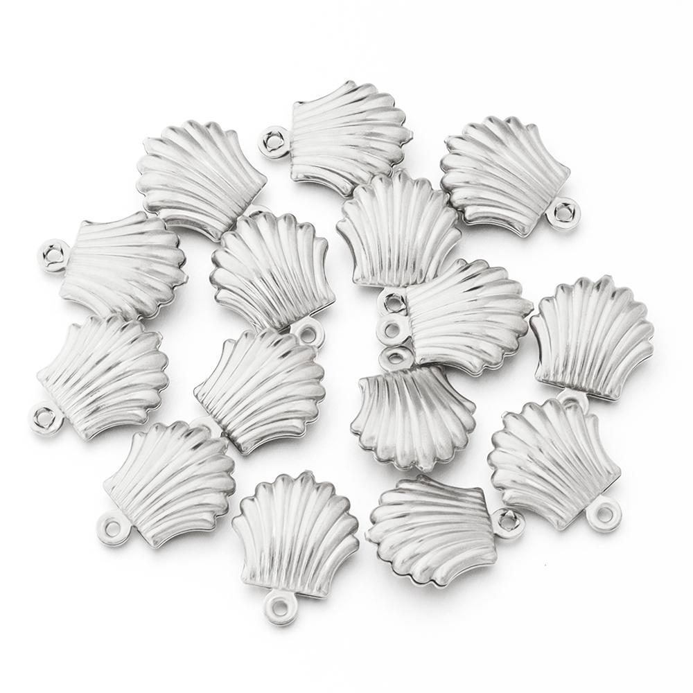 5-10pcs Stainless Steel Ocean Life Charms Starfish Fish Shell Pendant For Jewelry Making DIY Crafts Necklace Bracelets Supplies