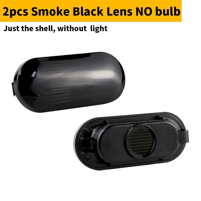 

2Pcs For Ford Focus MK2 2004 2005 2006 2007 C-Max Fiesta Fusion Galaxy Side Marker Light Cover Housing Shell Car Accessories Smoke lens No bulb