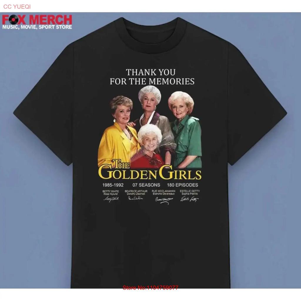 The Golden Girls Thank You Memories T Shirt Size S 5Xl Vintage Washed Comfortable Slightly Fashion Soft Homme Casual Graphic