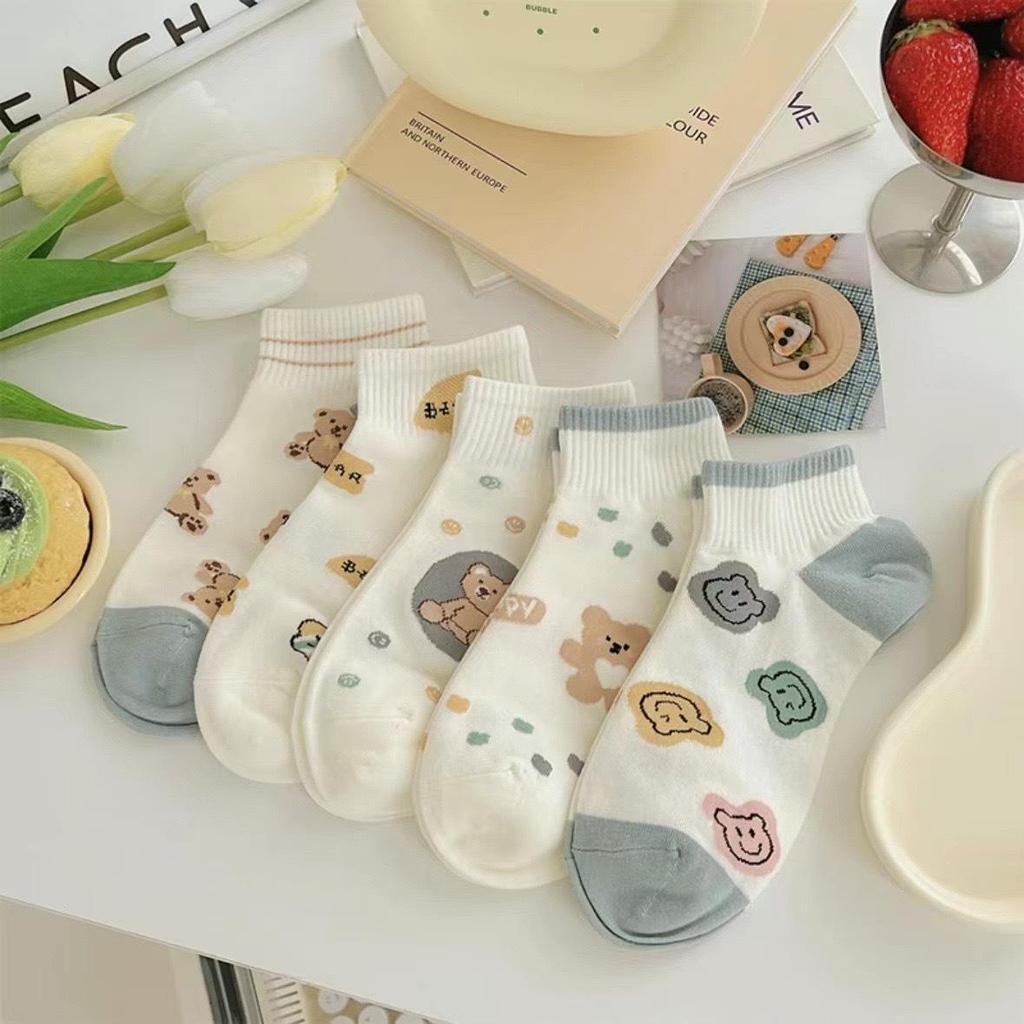 Chaussettes Basses Respirantes Mignonnes Dessin Animé pour Femmes - Collection Printemps Été