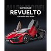 1/24 Lamborghini Revuelto Supercar Alloy Metal Diecast Car Model Sound & Light Collection Hobbies Decorative Trendy Ornament Boy
