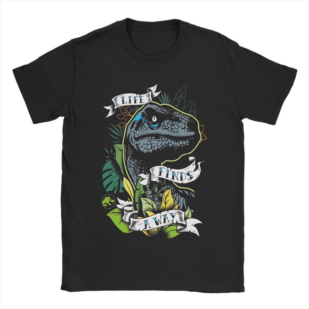 Men T-Shirt Jurassics World Novelty Cotton Tees Short Sleeve  T Shirts Round Neck Clothing Graphic Printed