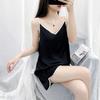 1011 new summer ice silk pajamas women's pure desire suspender shorts thin two-piece set can be worn outside large size loungewear