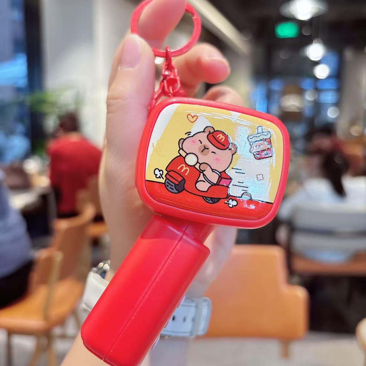 

Funny Cartoon Children s Microphone Keychain - Cute Small Pendant and Claw Machine Ornament