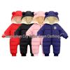 Autumn/Winter Hooded Down Cotton Kids' One-Piece Suit: Infant/Toddler Boys & Girls