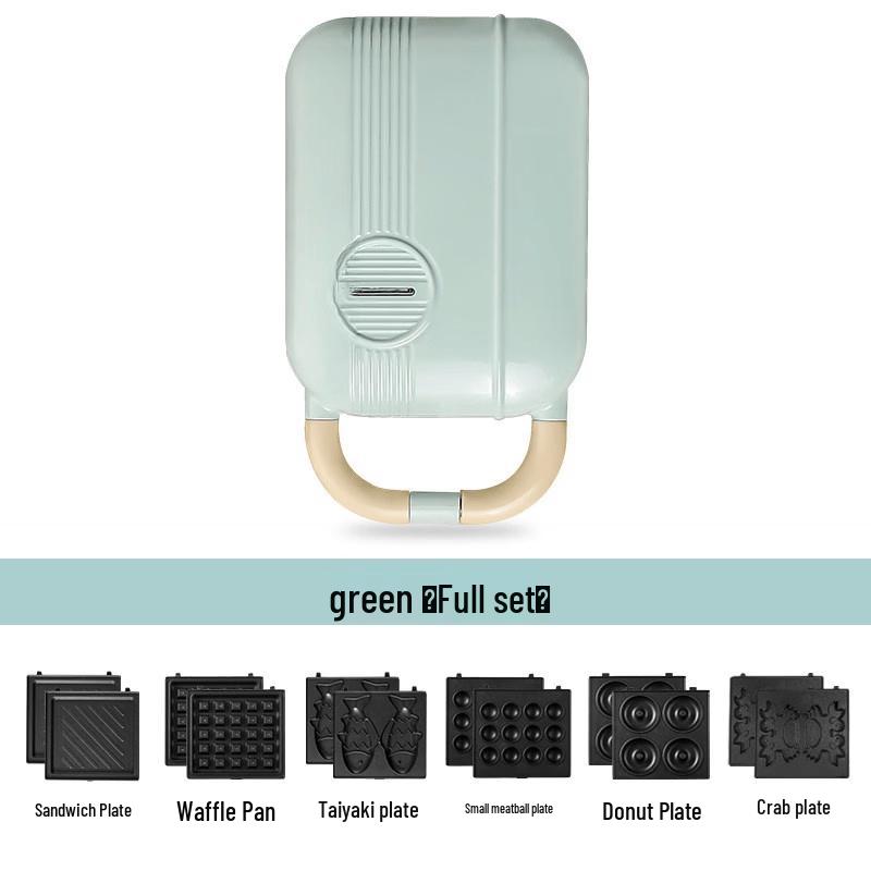 Ying Tang Multi-Function Waffle & Sandwich Breakfast Maker with Timer