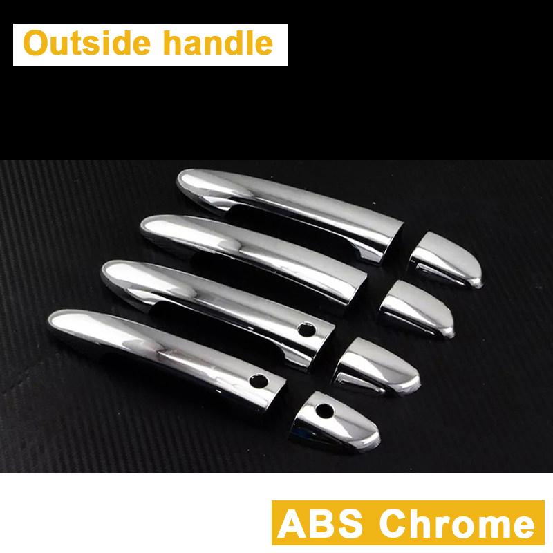 Car External Outer Door Handle Catch Cover Door Bowl Protection Trim Sticker For MAZDA CX-5 CX5 2017-   Accessories Door Handle Silver