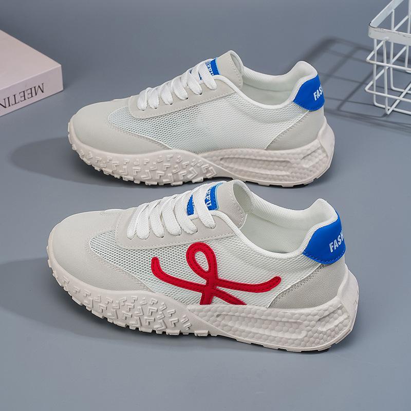 Summer Women's Shoes New Breathable Hollow Mesh Shoes Children's Korean Version Versatile Thick-soled Soft-soled Sports Shoes Casual Running Shoes