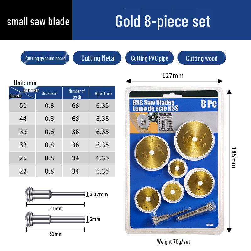 Mini High-Speed Steel Saw Blade for Woodworking and Plastic Cutting