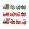 Christmas Train Toys Set Miniature Color Cartoon Christmas Train Model for Kids Boys Girls