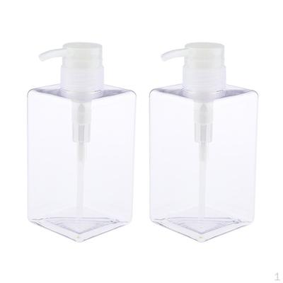 Empty Shampoo Conditioner Pump Bottle Refillable Container 450ml Pcs
