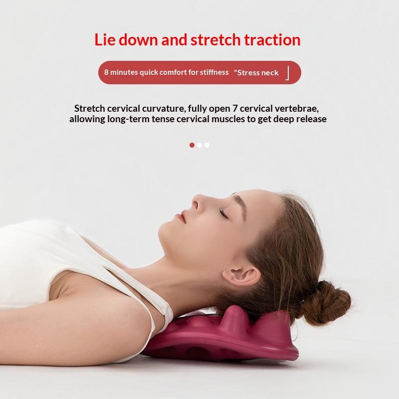 Cervical Acupressure Massager Ergonomic Neck Massage Pad Dredging Acupuncture Point Back Massage Pillow Relieve Low Back Pain