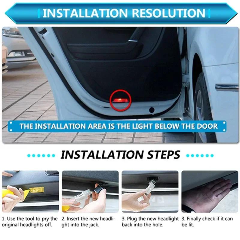 For Citroen C5 2006-2013 C5 II 2004-2008 X7 2010-2017 Led Car Door Welcome Light Laser Projector Logo Ghost Shadow Lamps Goods