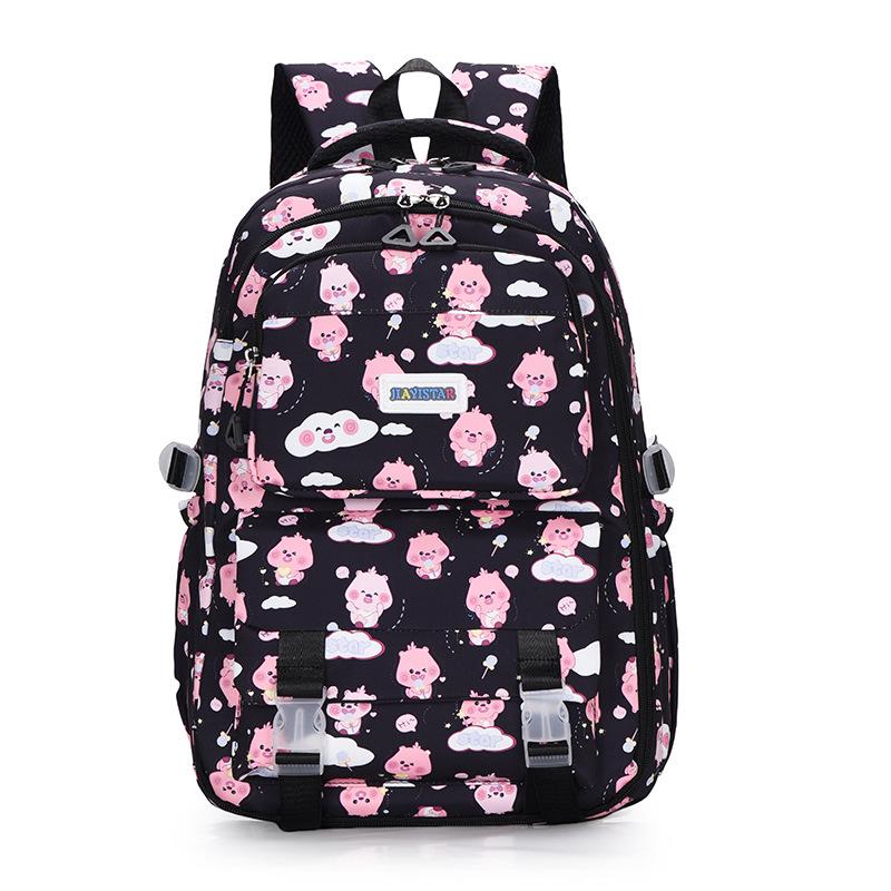 Women's Multi-Function Large Capacity Backpack Cartoon Print Student Schoolbag