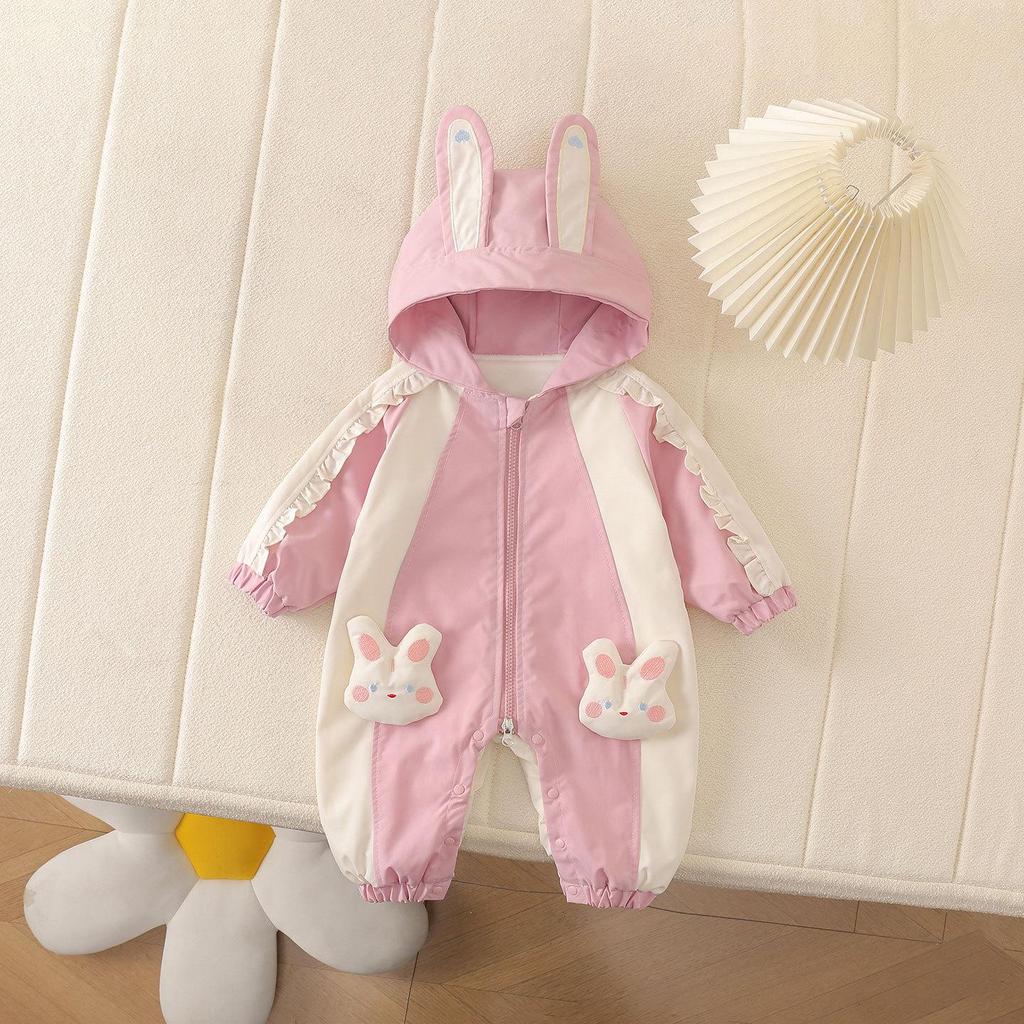 Herbst/Winter Samt Baby Jumpsuit - Niedliches und gemütliches Krabbeloutfit für Säuglinge