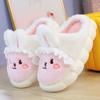 Fashion White Rabbit Hare Slippers Women's Cute Animal Platform Home Mules Shoes Girls Bedroom Plush Slides Slipper Ears Indoor Shoes