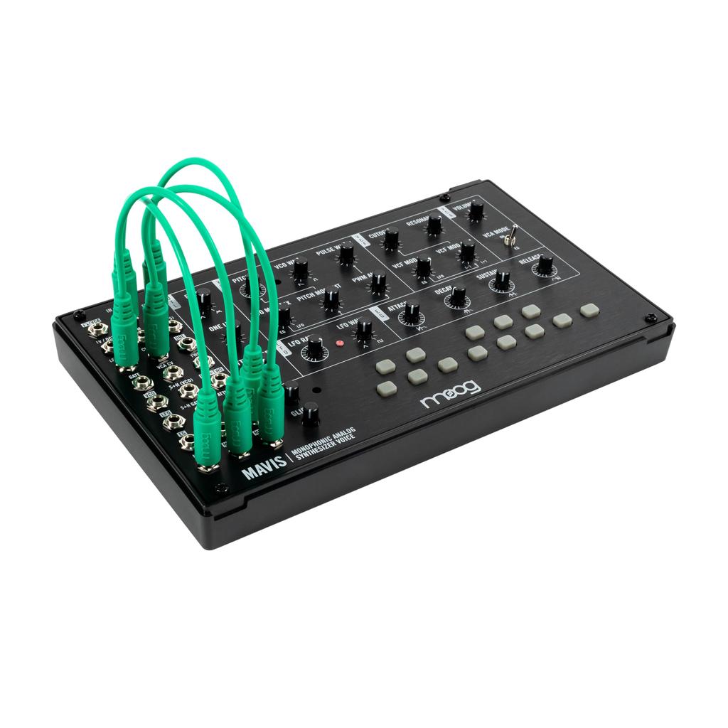 MOOG Mavis Standalone Analog Synthesizer Kit with Keyboard Includes Analog Envelope Wave Folders and Dust Cover Semi-Modular Oscillators, Filters,