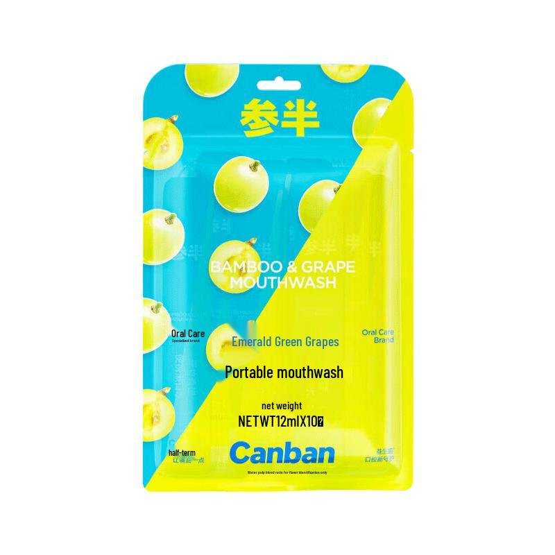 Canban Green Bamboo Grape Portable Fresh Breath Mouthwash