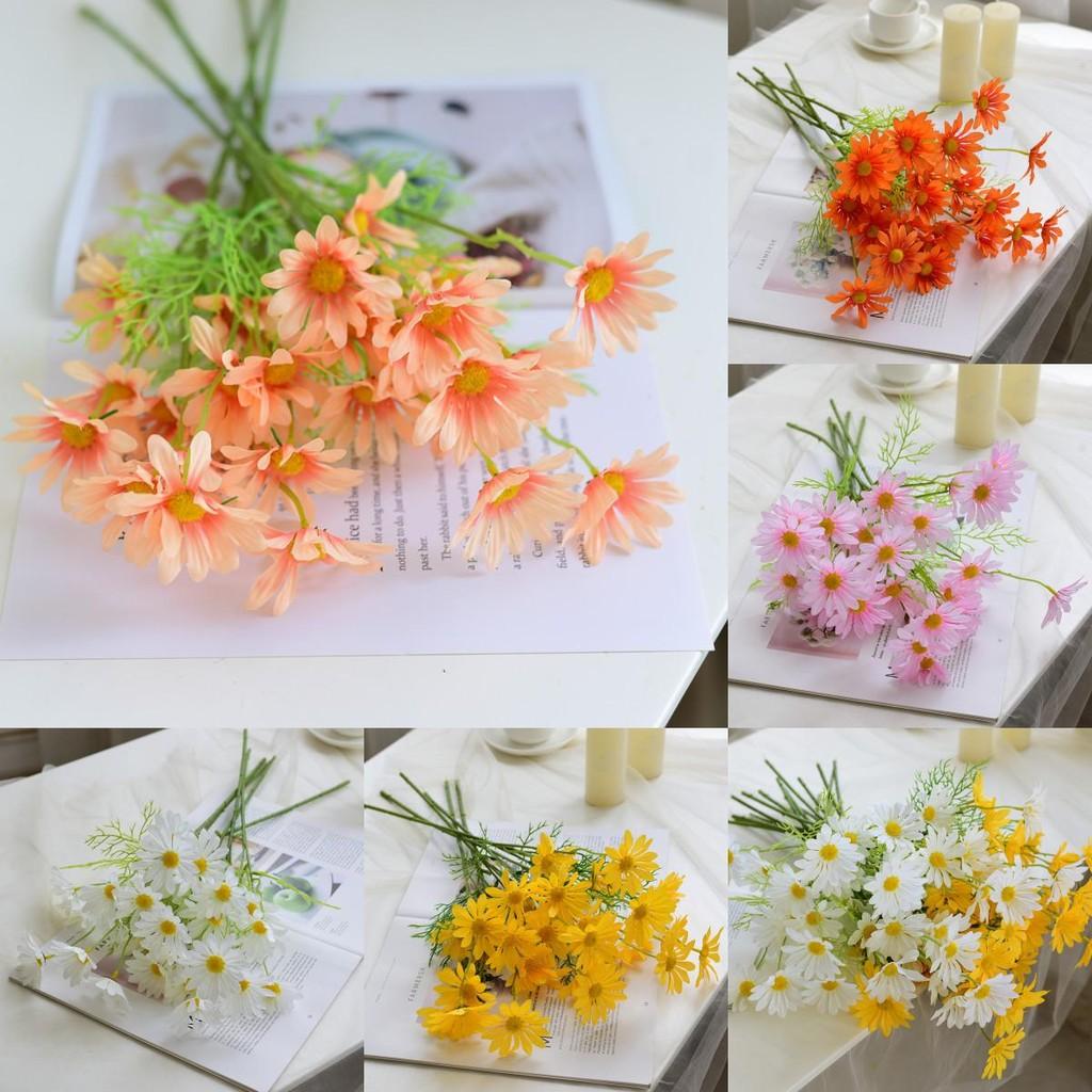Artificial Bouquet Chamomile For Outdoor Events Home Decor Photography Use