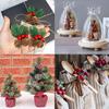 100Pcs Artificial Holly Berries 10mm Plastic Berries Decor On Wire for Christmas Tree Decorations