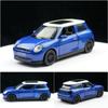 1/34 Scale BMW Mini Cooper Alloy Car Model Diecasts Metal Classic Vehicles Car Model High Simulation Miniature Scale Collection Kids Gifts