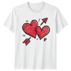 Two Hearts Beat As One TShirt Valentines Day Love