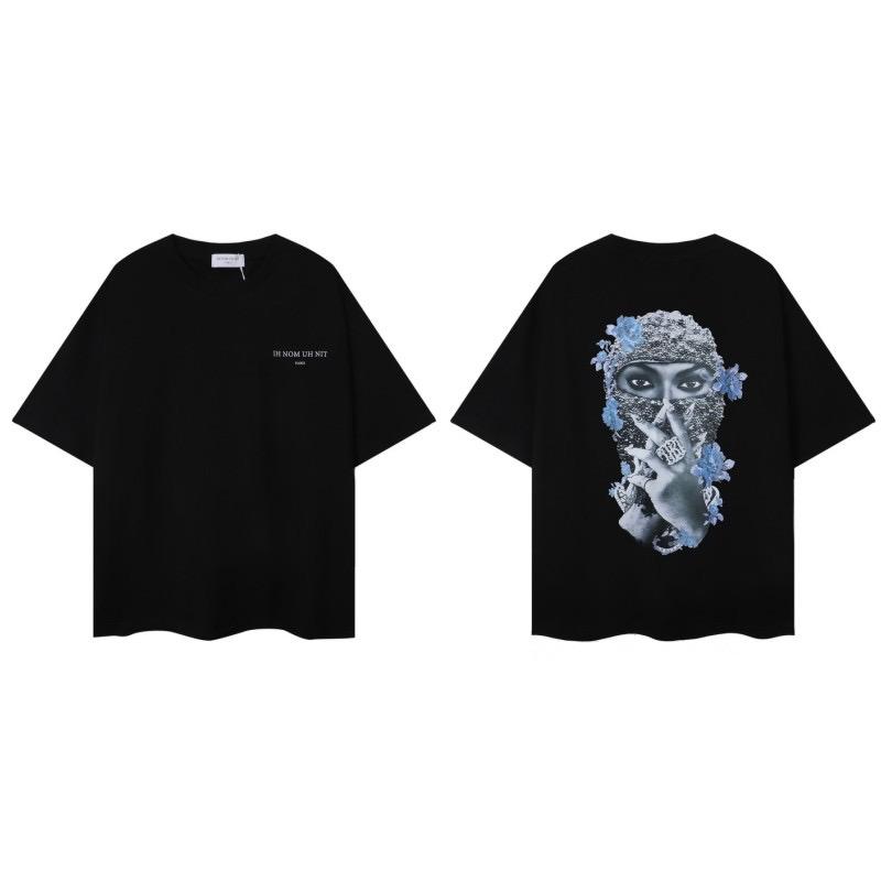 GLYDE Rundhals Herren Maske Bedrucktes Modisches Sommer Kurzarm T-Shirt Mit Persönlichkeit Und Spaß Street Trend T-Shirt