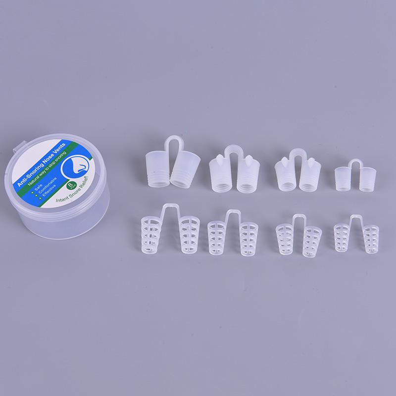 8Pcs/Set Snoring Solution Anti Snoring Devices Professional Snore Stopper Nose Vents Snore Nasal Dilators For Better Sleep