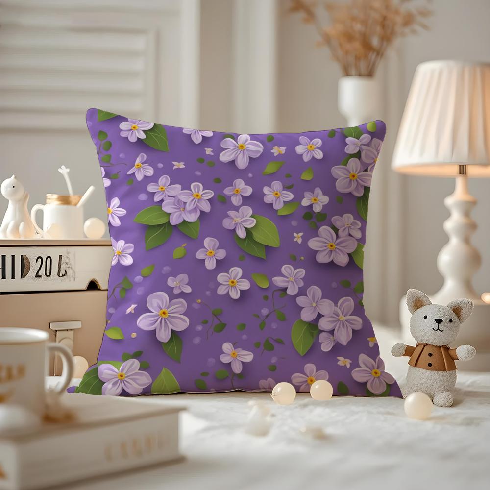 Romantisches Gänseblümchen-Frühlingskissenbezugmuster Bedruckter Kissenbezug für Wohnzimmersofa Kissenbezug & Schlafzimmerdeko