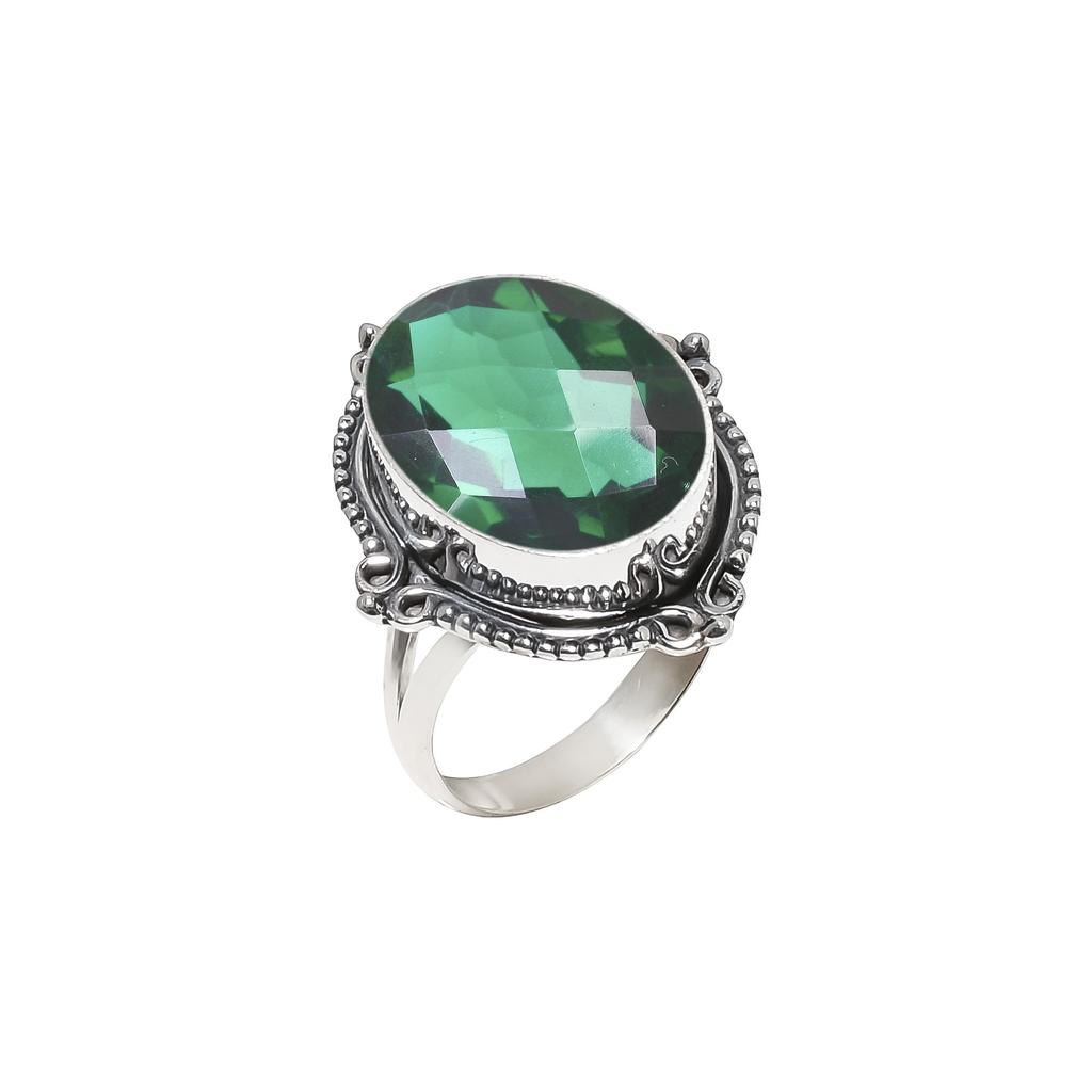 Chrome Diopside 925 Sterling Silver Ring V6441, Green Ring, Oval Ring, Valentin's Day Gift, Gift For Her, Birthday Gift, Handmade Jewelry, Silver Jewe