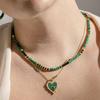 Collier Luxenter En Argent 925 Et Malachite Finie À L'or 18k - Ilmina