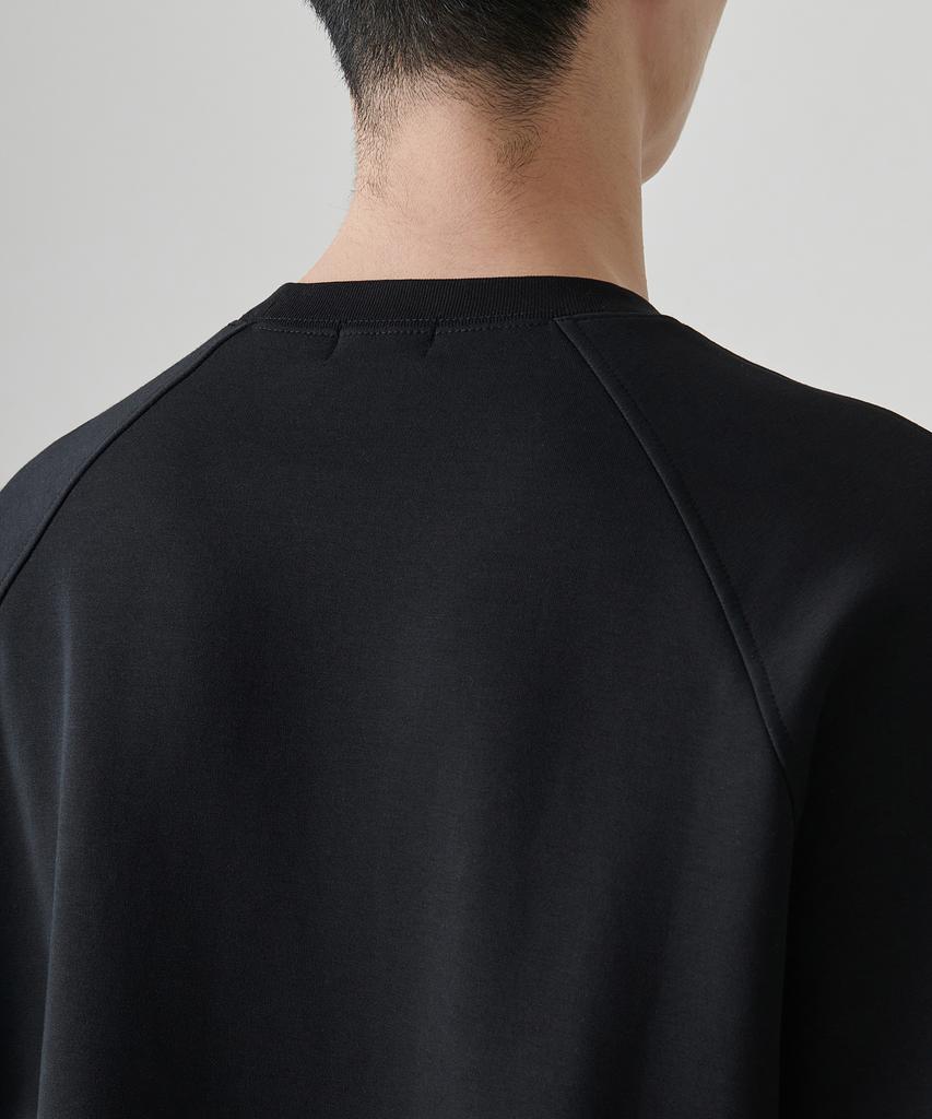 MUSINSA STANDARD Flat Terry Oversized Double Layer Sweatshirt [Black]