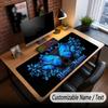 Skull Gothic Theme Custom Mouse Pad Personalized With Name Text Customized Desk Mat For Office Home Decor