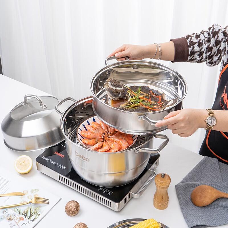 Debo 3-Layer 304 Stainless Steel Steamer Pot