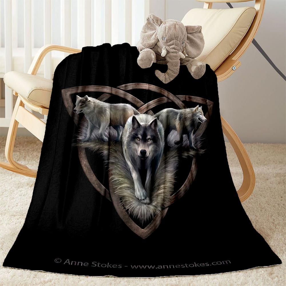 Gothic Style Blanket Soft & Cozy Perfect for Bed Office Chair Seaside for All Seasons Digital Print Best Holiday Gift for Friends Family