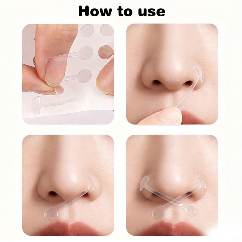 50Pcs Shrinking Nose Wing Stickers Transparent Invisible Nose Shrink Patch Special Narrow Nose Strips Face Care Tool Nose Shaper