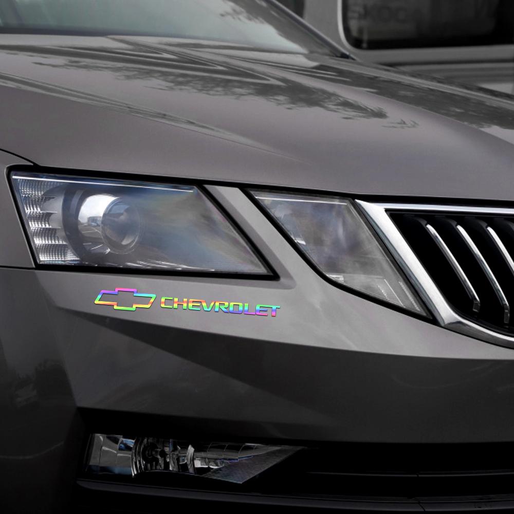 4 Stück reflektierende Vinyl-Aufkleber für Autotürgriffe, Spiegel, Wischer, Styling für Chevrolet Spark Aveo Colorado Cruze Camaro Malibu