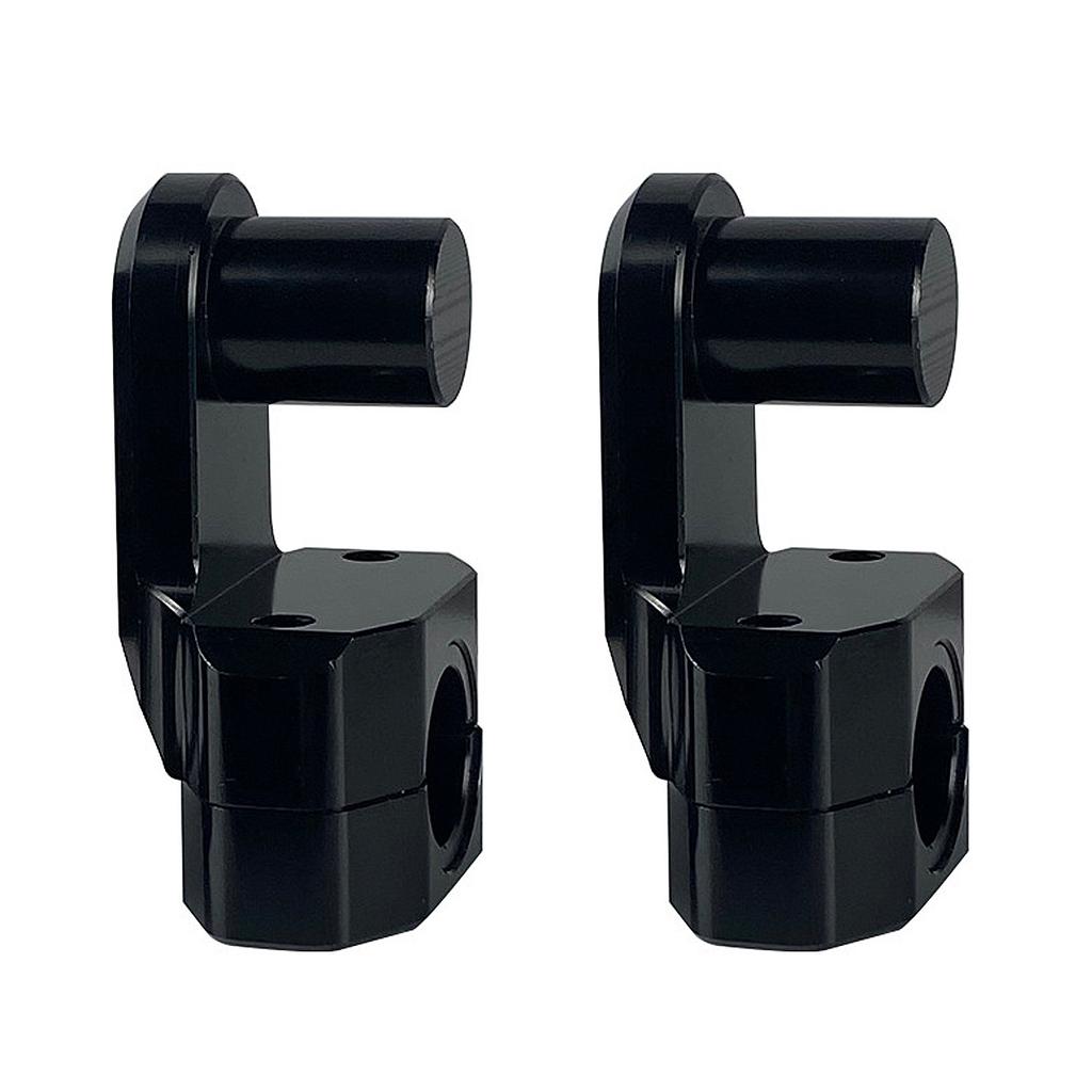 Universal Aluminum Clamps Motorcycle Pivoting Handlebar Riser for 22mm 25mm Handlebars Motorbike Modified Accessories