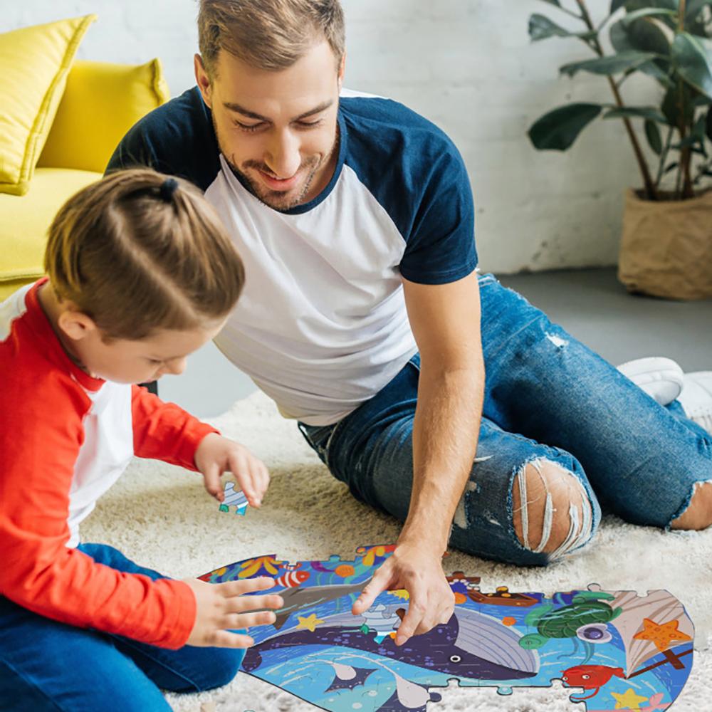 Hahowa Animal Puzzle Toys For Kids Unique Shapes Jigsaw Children Puzzle Child Montessori Educational Games Toys Birthday Gifts