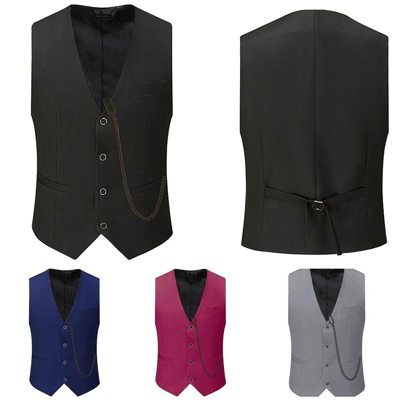 The Great Gatsby Waistcoat Slim Fitting Outfit Groomsman Outfit Breasted Single