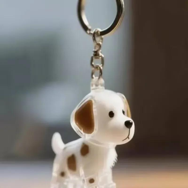 2026 Doorzichtige Hondenharen Opbergcontainer Schattige Huisdieren Herinnerings Capsule Hanger Met Sleutelhanger voor Huisdierenliefhebbers DIY Herdenkings Sleutelhanger